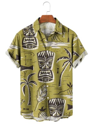 Tropical Tiki Resort Casual Short Sleeve Shirt