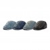 Collrown Men Denim Distressed Frayed Breathable Sunshade Short Brim Casual Vintage Forward Hats Beret Flat Caps