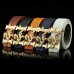 Men Faux Leather 135cm Fashion Personality Alligator Pattern Gold Dragon Decor Belt