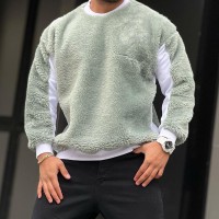 Men's coral fleece light warm sweatshirt HF0502-03-04