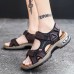 Menico Leather Summer Plus Size Outdoor Open Toe Athleisure Sandals