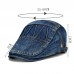 Menico Men Casual Made  Old Denim Sunshade Short Brim Beret Flat Hats