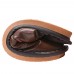 Men First Layer Cowhide Slip Resistant Soft Sole Comfy Home Winter Slippers