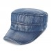 Men Denim Outdoor Sunshade All  match Adjustable Casual Vintage Military Caps Flat Hats