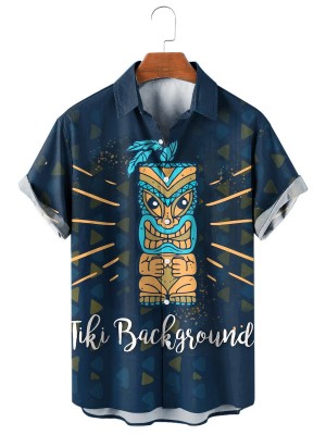 Polynesian Tiki Resort Casual Short Sleeve Shirt